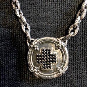 Scott Kay Black Sapphire and Sterling necklace